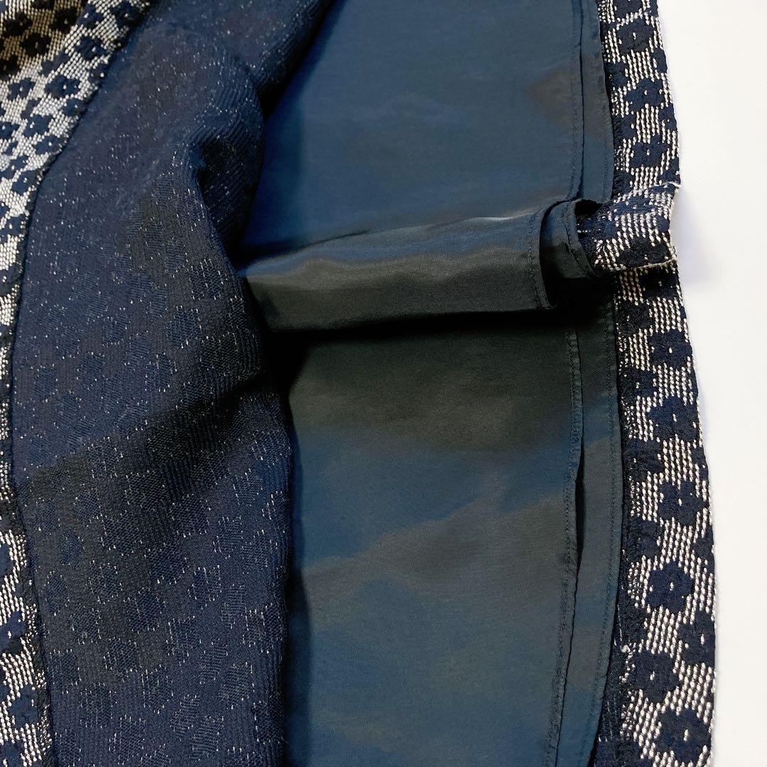 130size ネイビー×花柄 セレモニー 入学 卒園 発表会 フォーマル