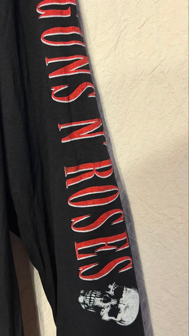 GUNS N ROSES ロングスリーブTシャツ ブラック