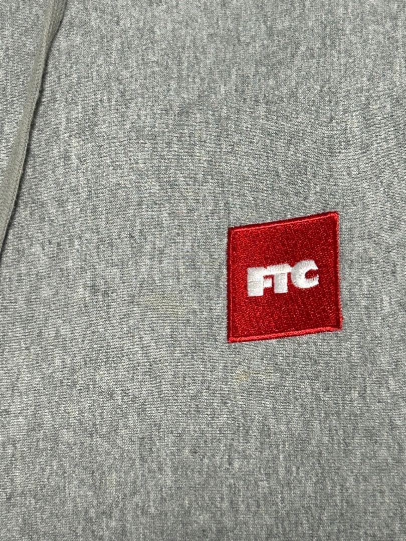 大人気モデル】野村周平着用 FTC パーカー ボックスロゴ グレー 刺繍
