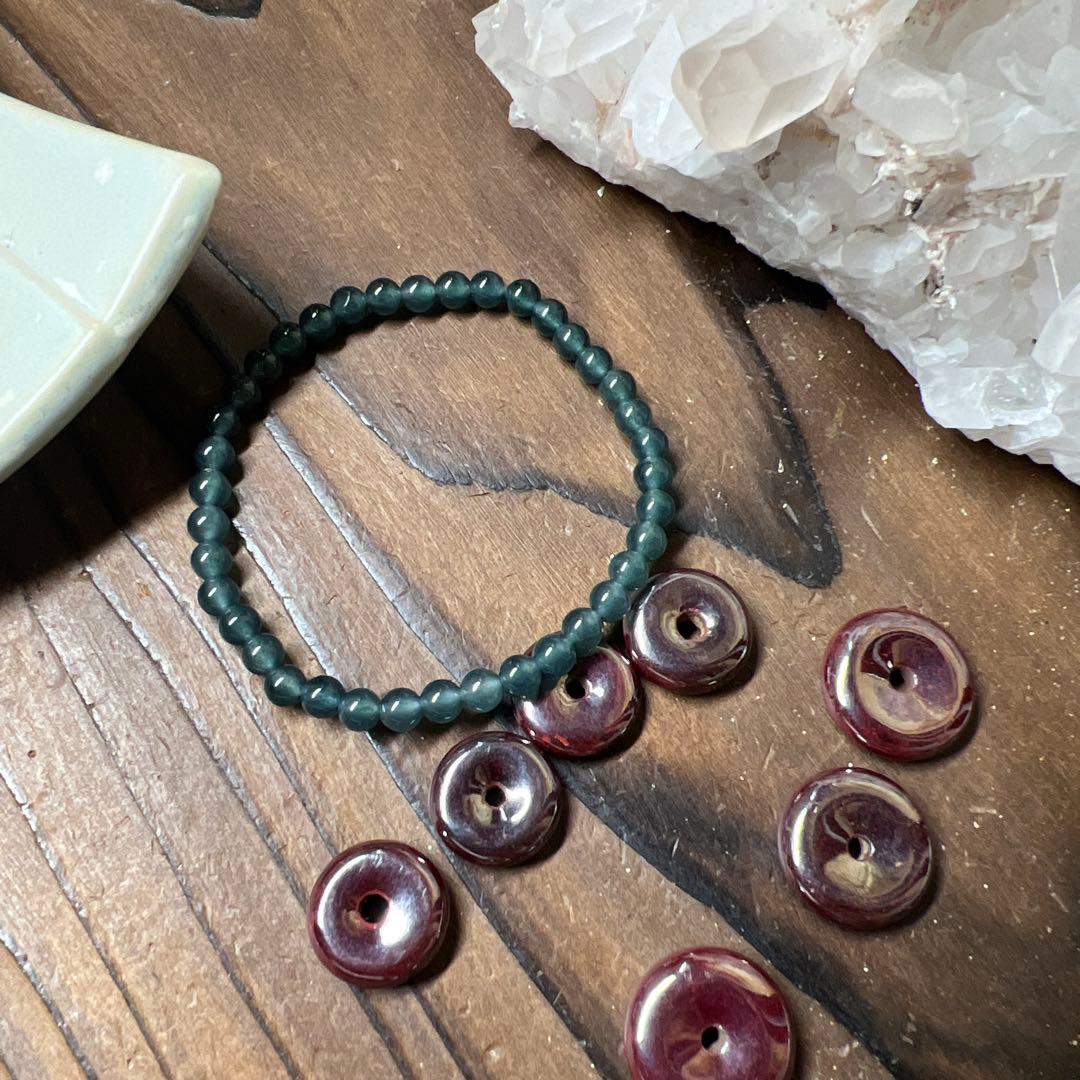 本翡翠、特選純ブルーネイビー、氷藍水ブレスレット