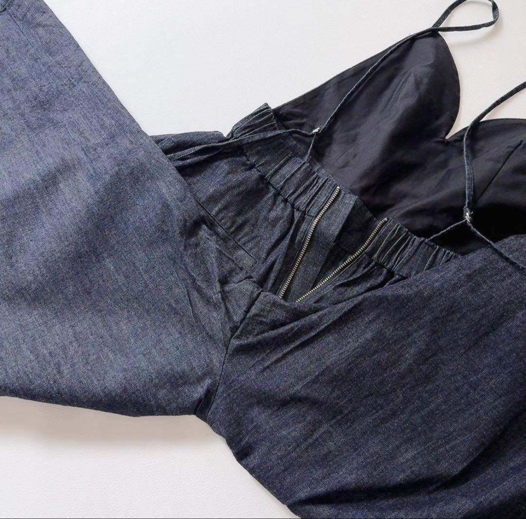 ＜AEWEN MATOPH＞(イウエン マトフ)デニム ビスチェ サロペット