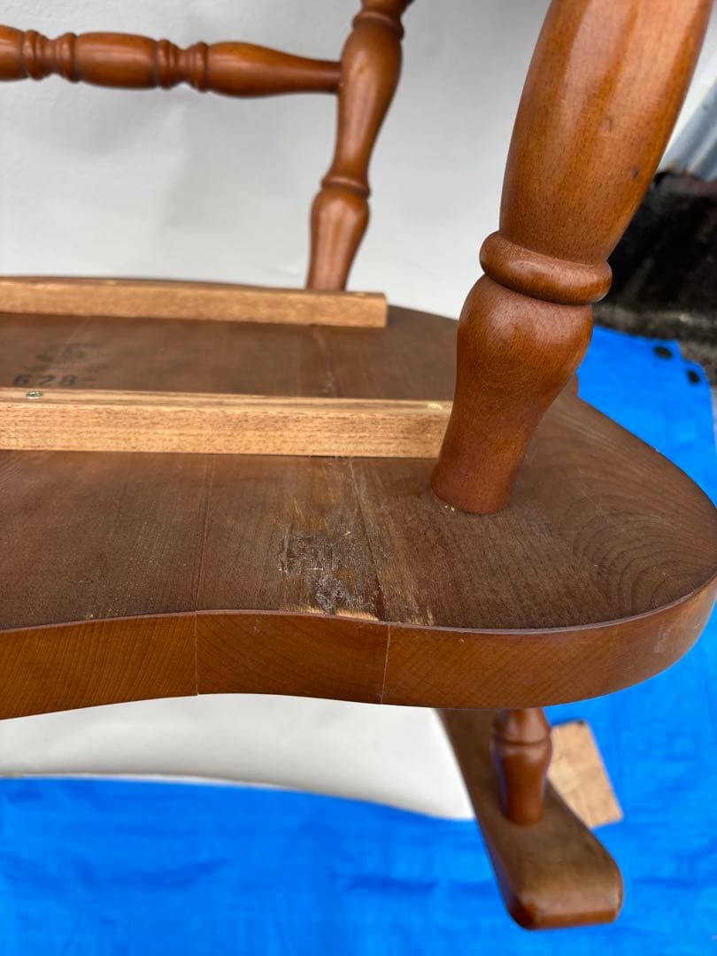 アンティークな飛騨産業 キツツキ ウィンザーチェアーアームチェア 627 日本製