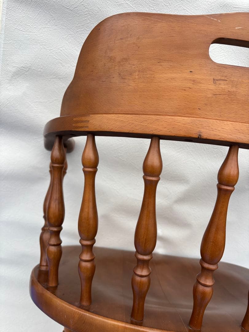 アンティークな飛騨産業 キツツキ ウィンザーチェアーアームチェア 627 日本製