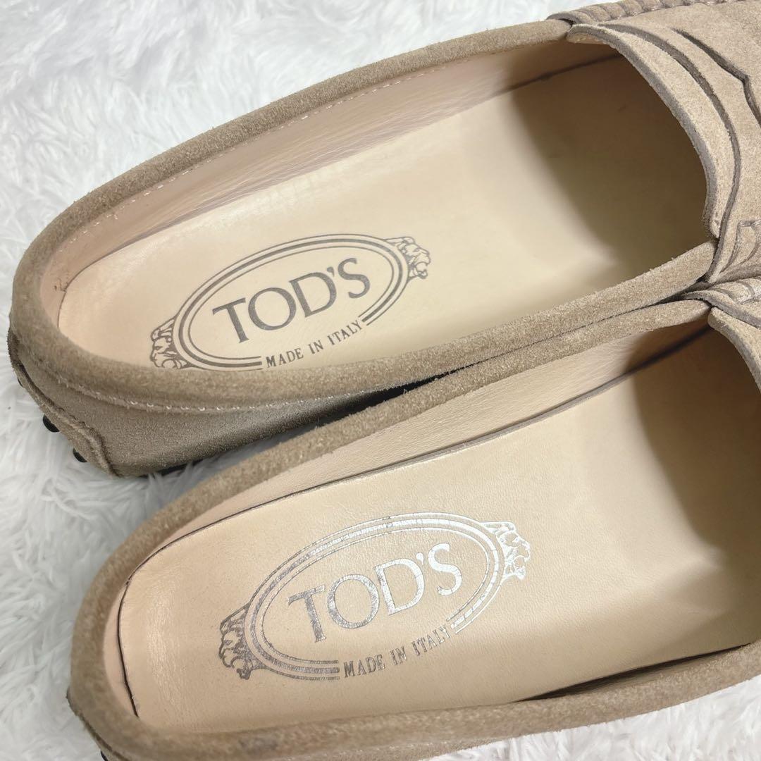 TOD’S トッズ　シティゴンミーニ　スエード　レザー　ベージュ　36