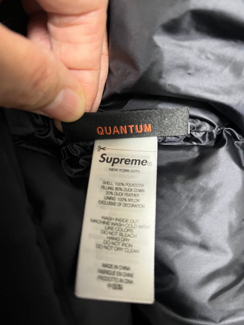 supremeマイクロダウン 25FW ブラック Lサイズ