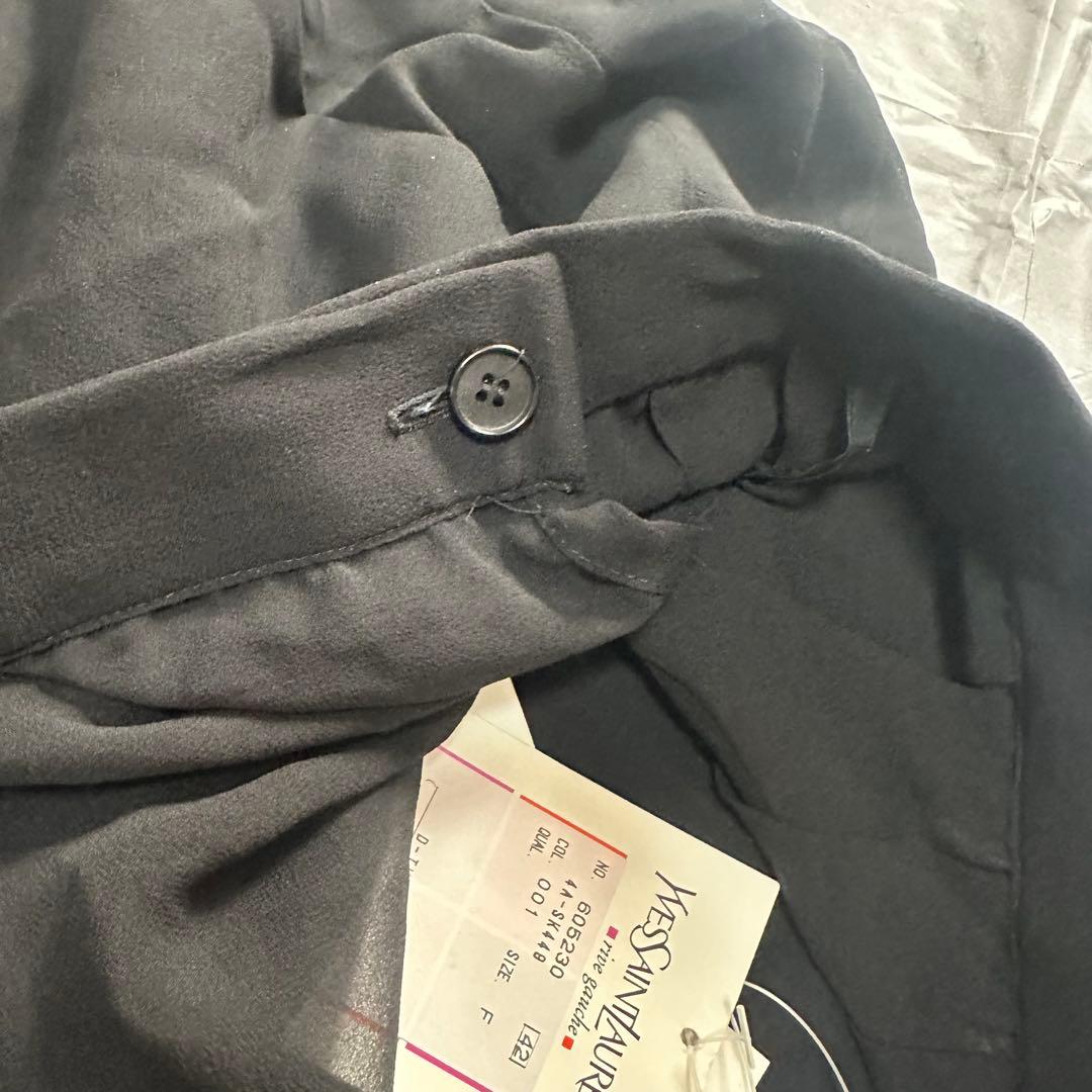 YSLrive gauche 絹100% レース ロングスカート 36 フランス