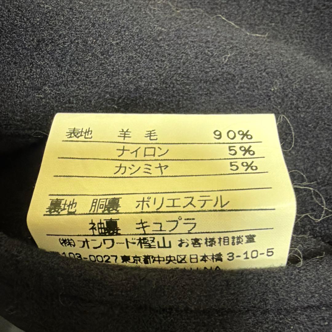 ジェイプレス　J.PRESS ステンカラーコート　ネイビー　L カシミヤ混