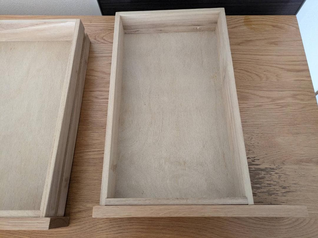 MUJI 良品計画 木製デスク オーク材 引出し付き