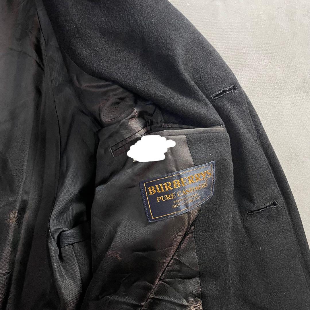 極美品★極上のカシミヤ100％★金タグ★ バーバリー ステンカラーコート XL