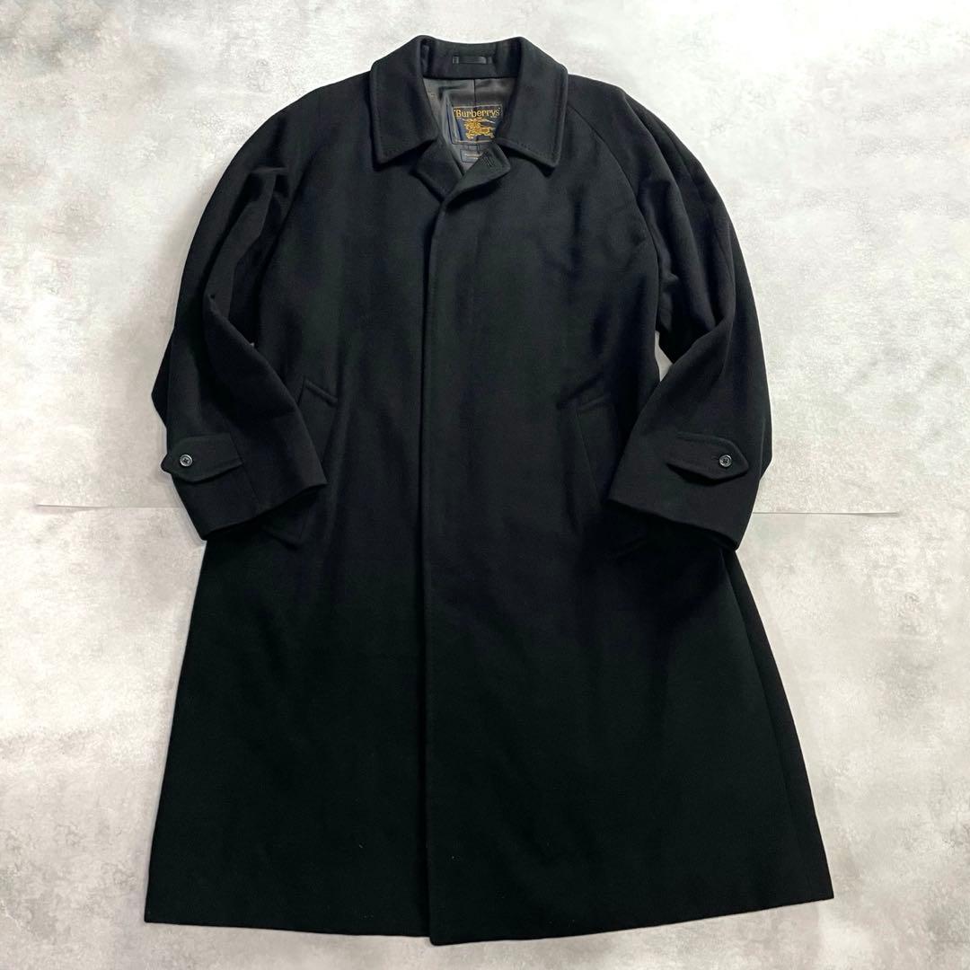 極美品★極上のカシミヤ100％★金タグ★ バーバリー ステンカラーコート XL