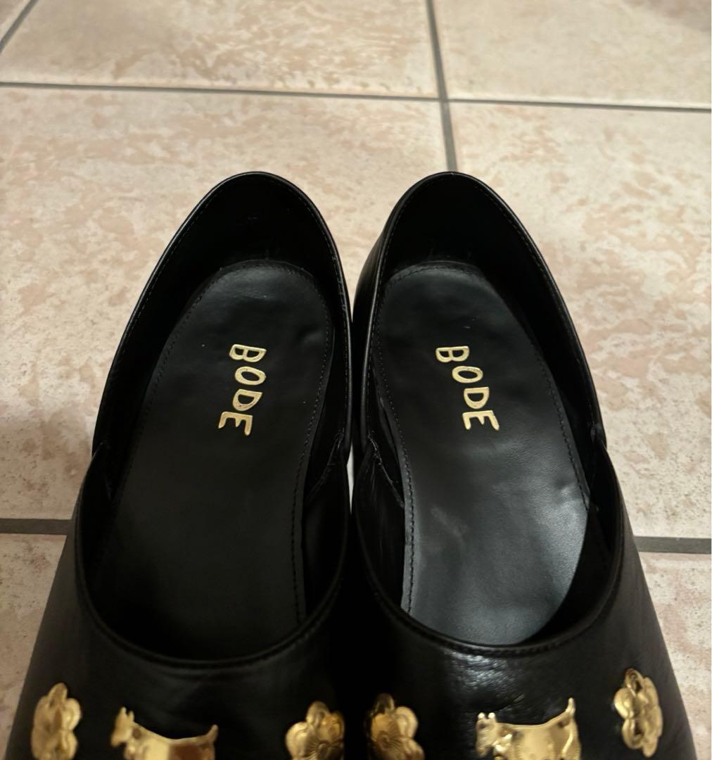 BODE Appenzeller ホース レザー チャーム ローファー シューズ