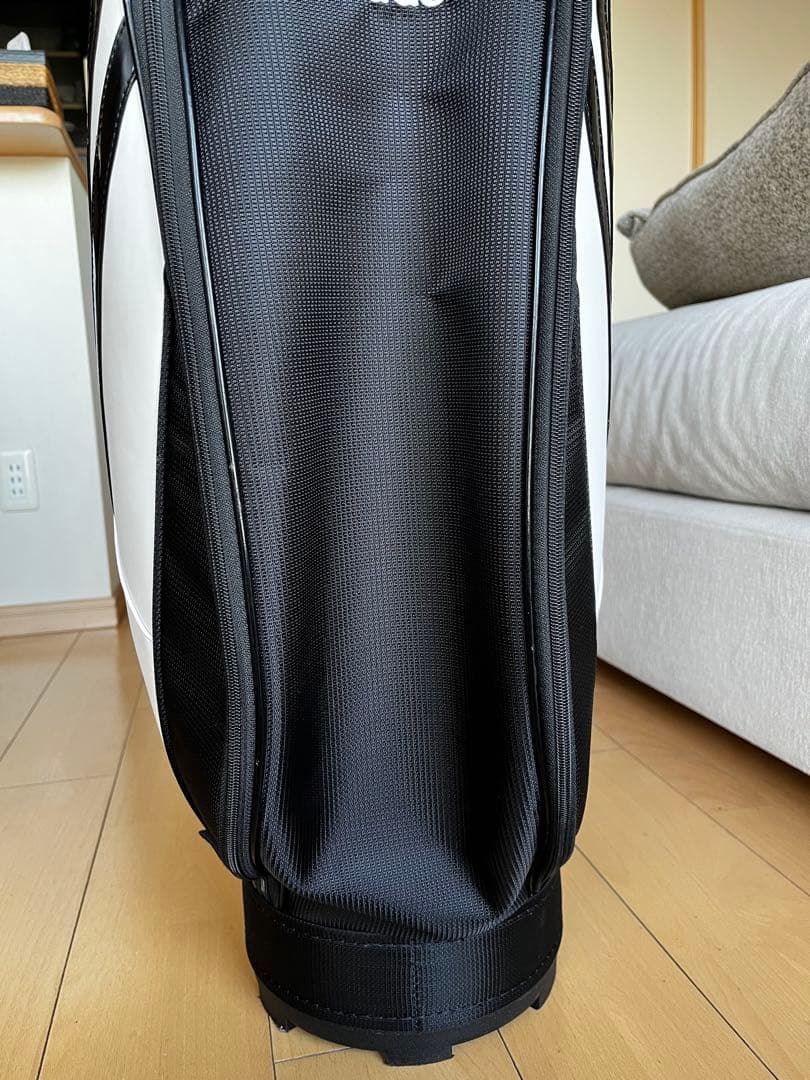 超美品adidas アディダス カートキャディバッグ 黒白