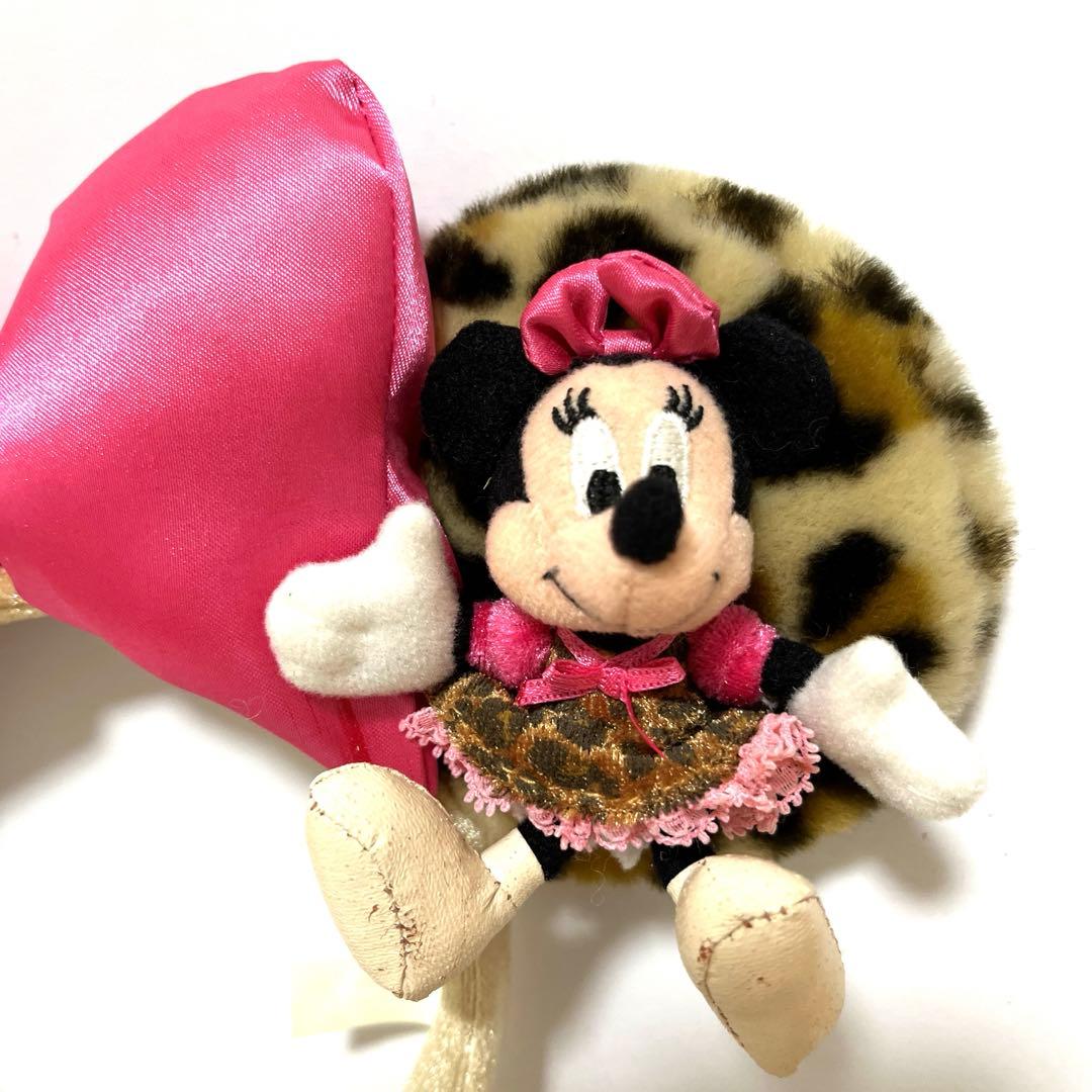 ミニーカチューシャ アニマル柄 ヒョウ柄 ミニーぬいバ付き - メルカリ