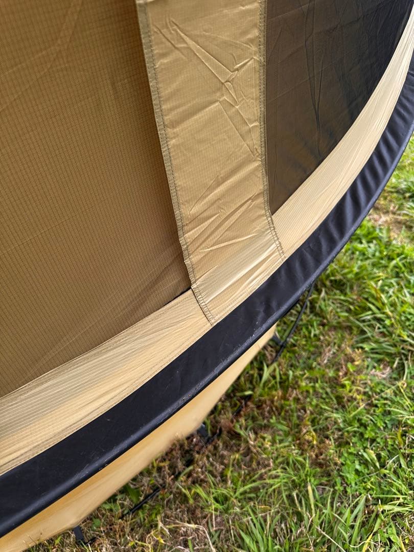 TPUドア付きドームシェルター テントDOKICAMP G2000カーキ(タン)