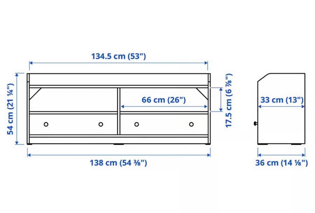 HAUGA ハウガ テレビ台, ホワイト,