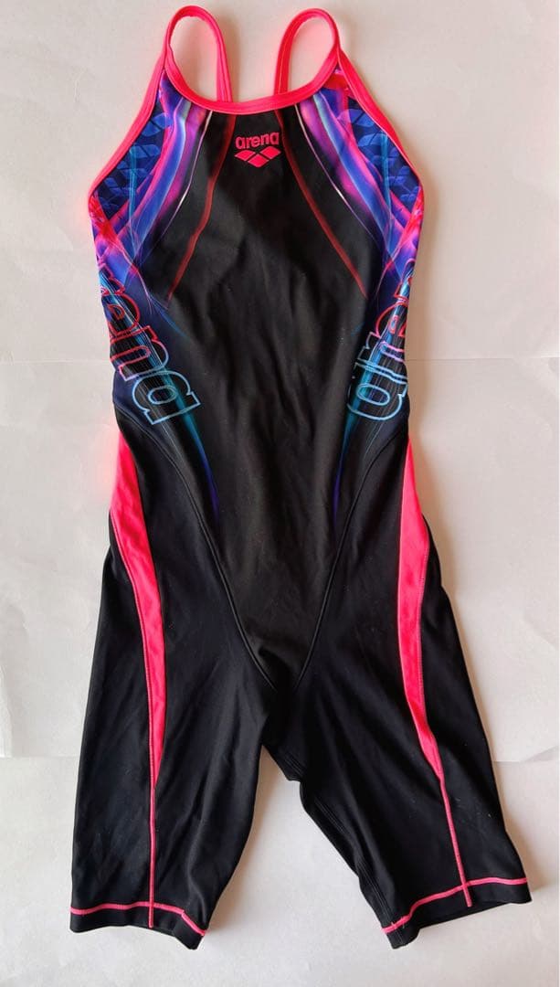 ✨美品✨arena 競泳用水着 セミロングスパッツ Sサイズ ブラック・ピンク