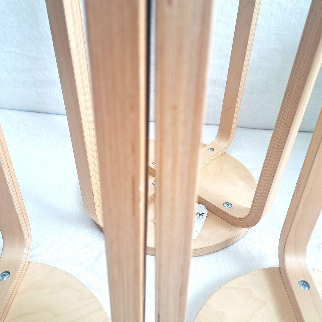 廃盤品　IKEA イケア　フロスタ　スツール　3脚　スタッキングチェア