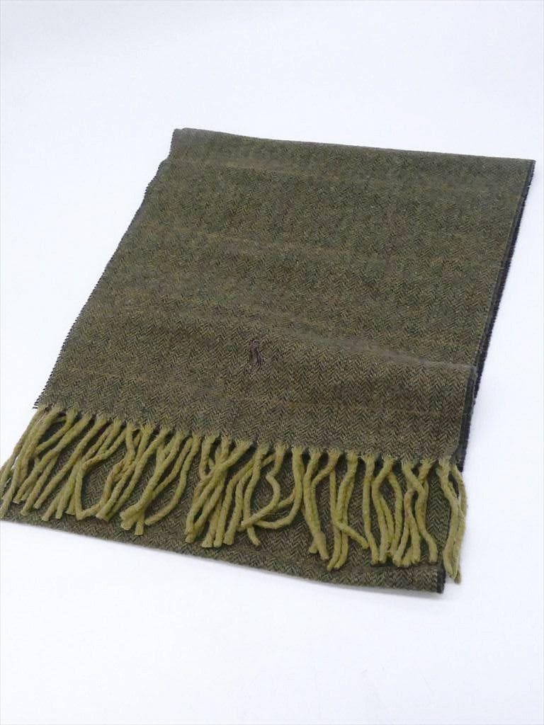 [3491］未使用　＊ポロラルフローレン＊　カシミア50％　マフラー　箱付き