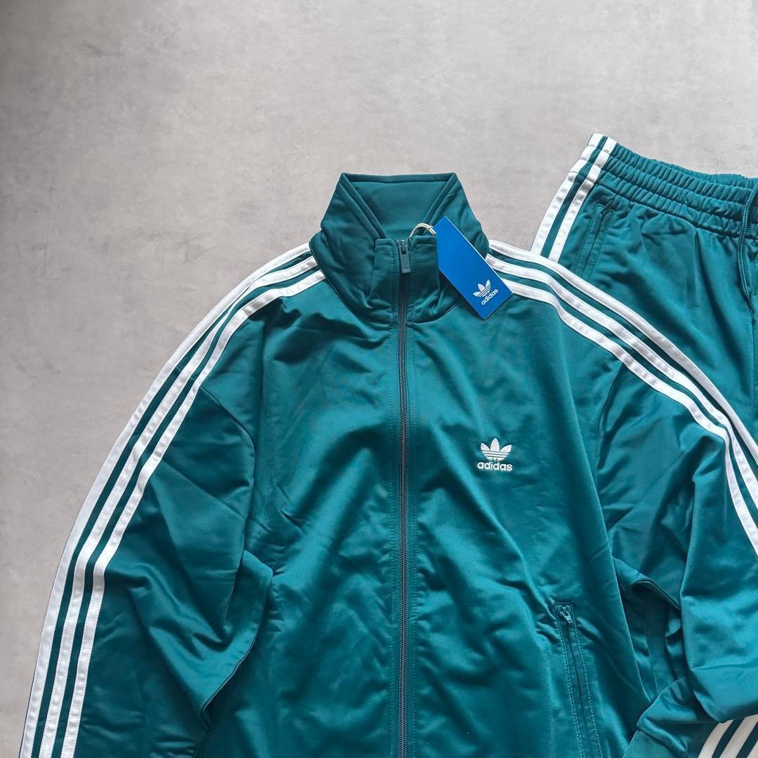 新品 2XLサイズ アディダスオリジナルス 上下セット ジャージ 緑 グリーン
