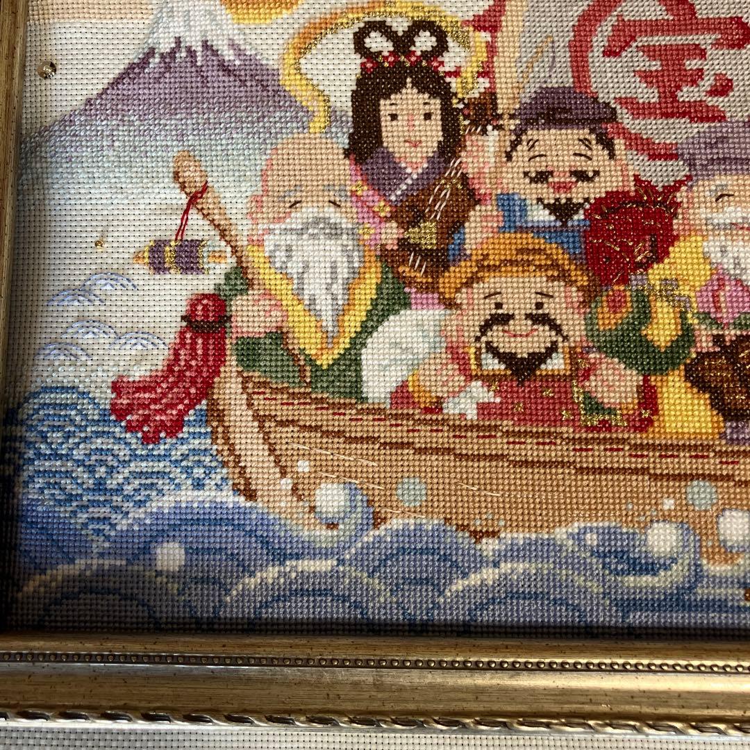 ホビーラホビーレクロスステッチ 七福神のしあわせ宝舟 完成品 - メルカリ