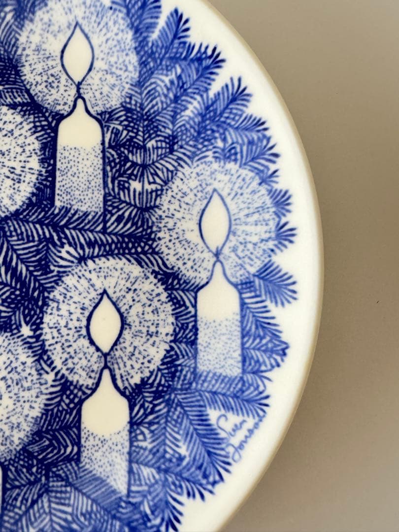 グスタフスベリ/スヴェン・ジョンソン/クリスマスイヤープレート/1976年