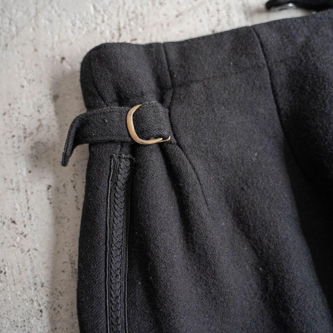 希少 50s 60s vintage ユーロ製 ウール ワイドパンツ サイド刺繍