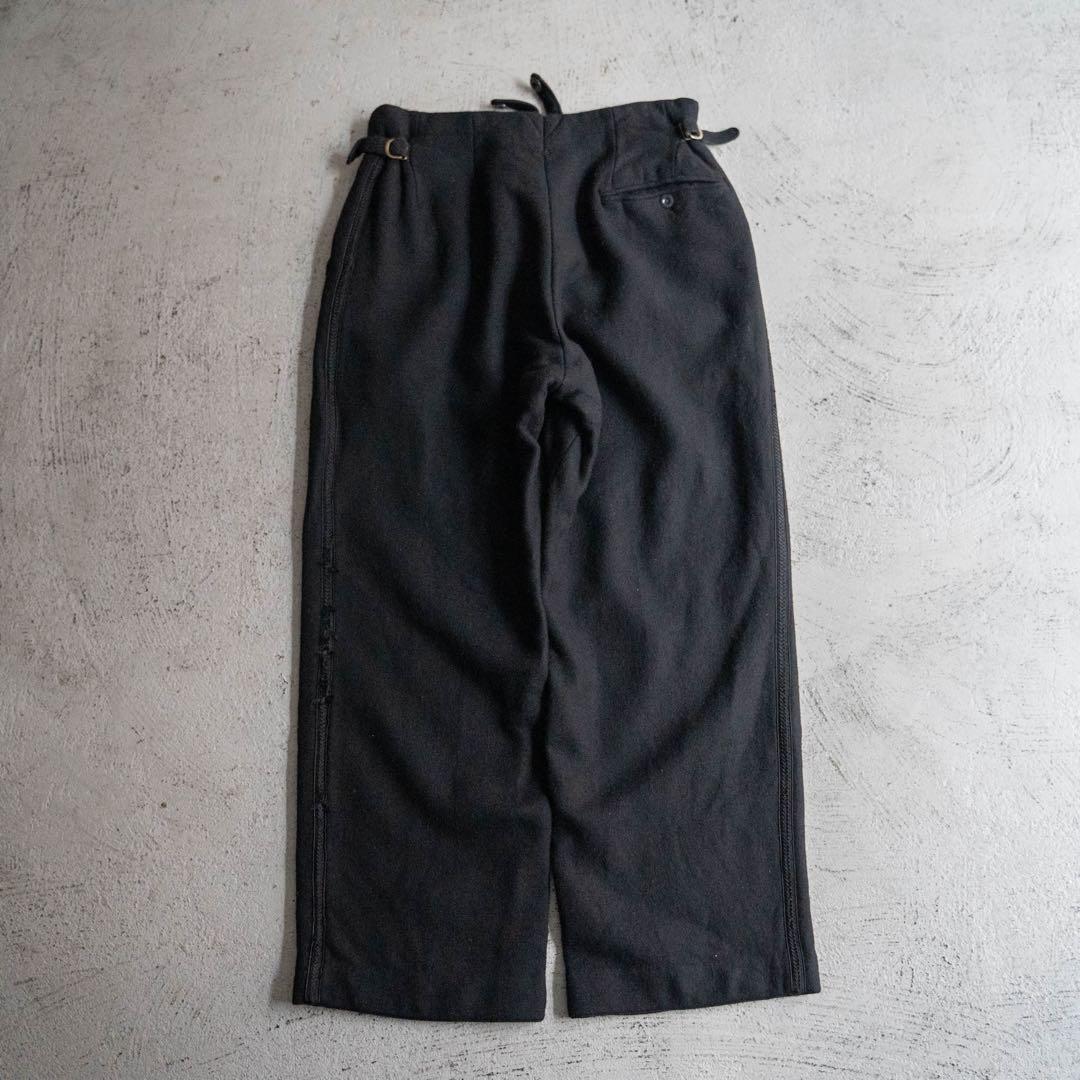 希少 50s 60s vintage ユーロ製 ウール ワイドパンツ サイド刺繍