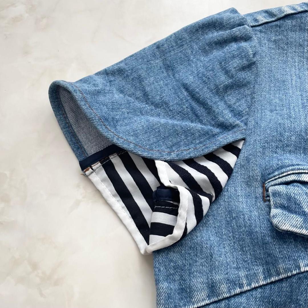 BORDERS at BALCONY デニム　つなぎ　オールインワン　Sサイズ