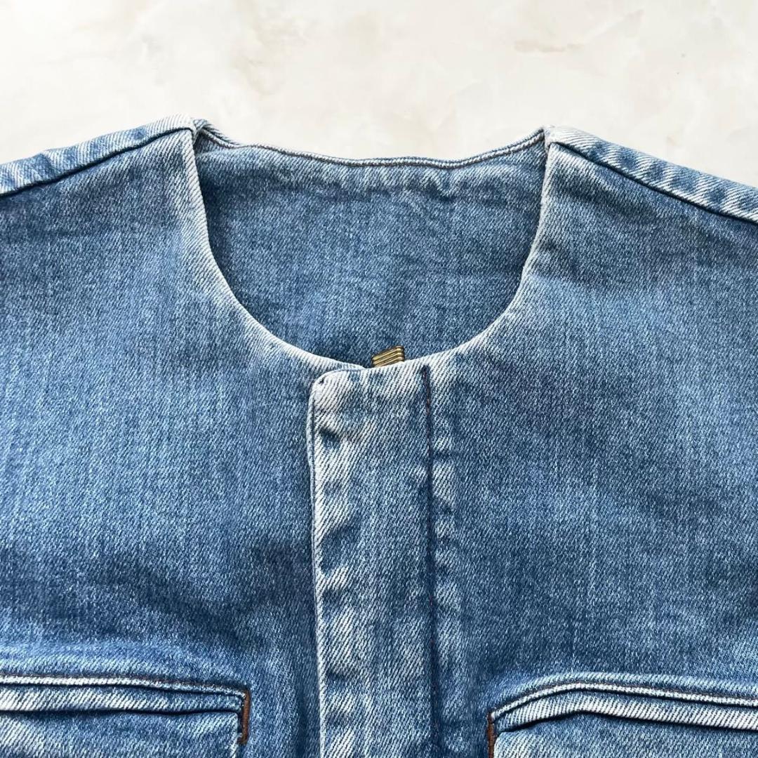 BORDERS at BALCONY デニム　つなぎ　オールインワン　Sサイズ