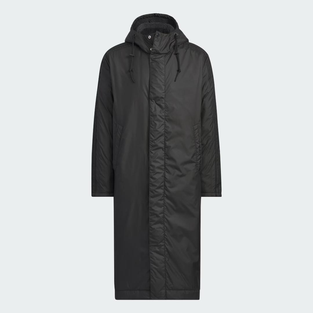 マストハブ スリーストライプス ルーズフィット ライニングロングコート