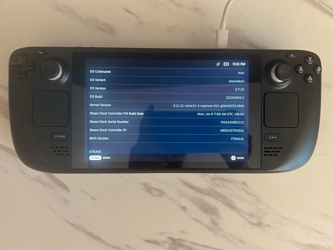 その他 SteamDeck 256GB LCD + MicroSD 256GB