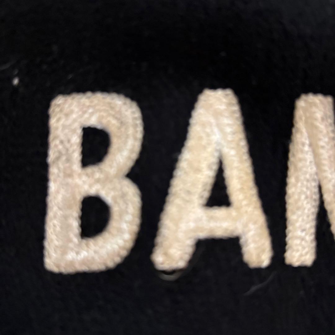 ヴィンテージスクールジャケット　ウール　レザー切替 チェーンステッチ刺繍 XL