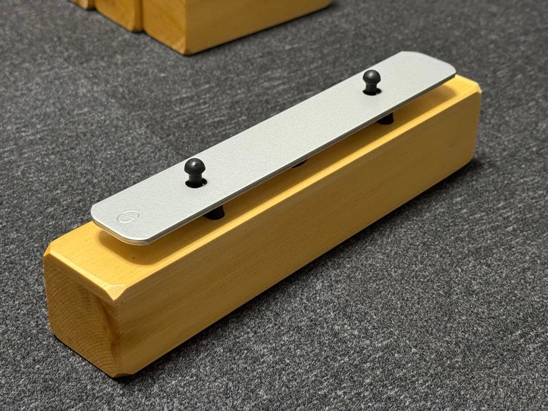 河合楽器　おと積み木　鉄琴 C-G 音階 マレット付き　ハードケース