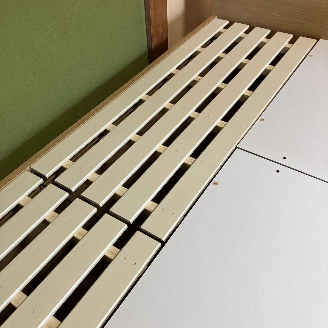 【引き取り限定】ニトリ　シングル　コンセント　ベッドフレーム、マットレス付き