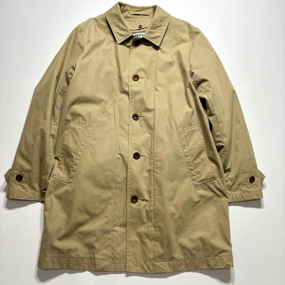 ✨MHL ステンカラー コート ダウンライナー 着脱可 ベージュ オールシーズン