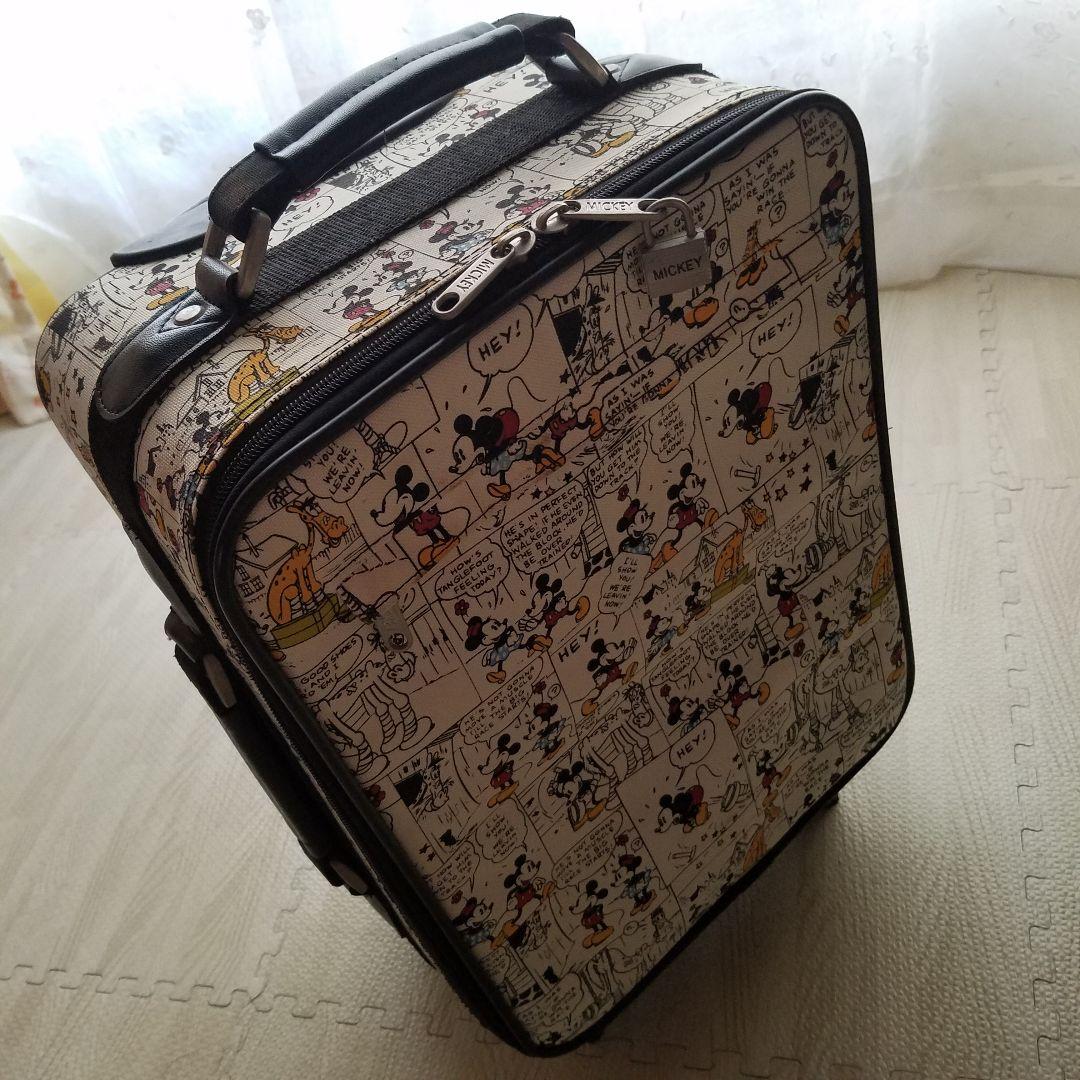 ☆美品☆ ディズニー ミッキー 総柄 キャリーケース キャリーバッグ