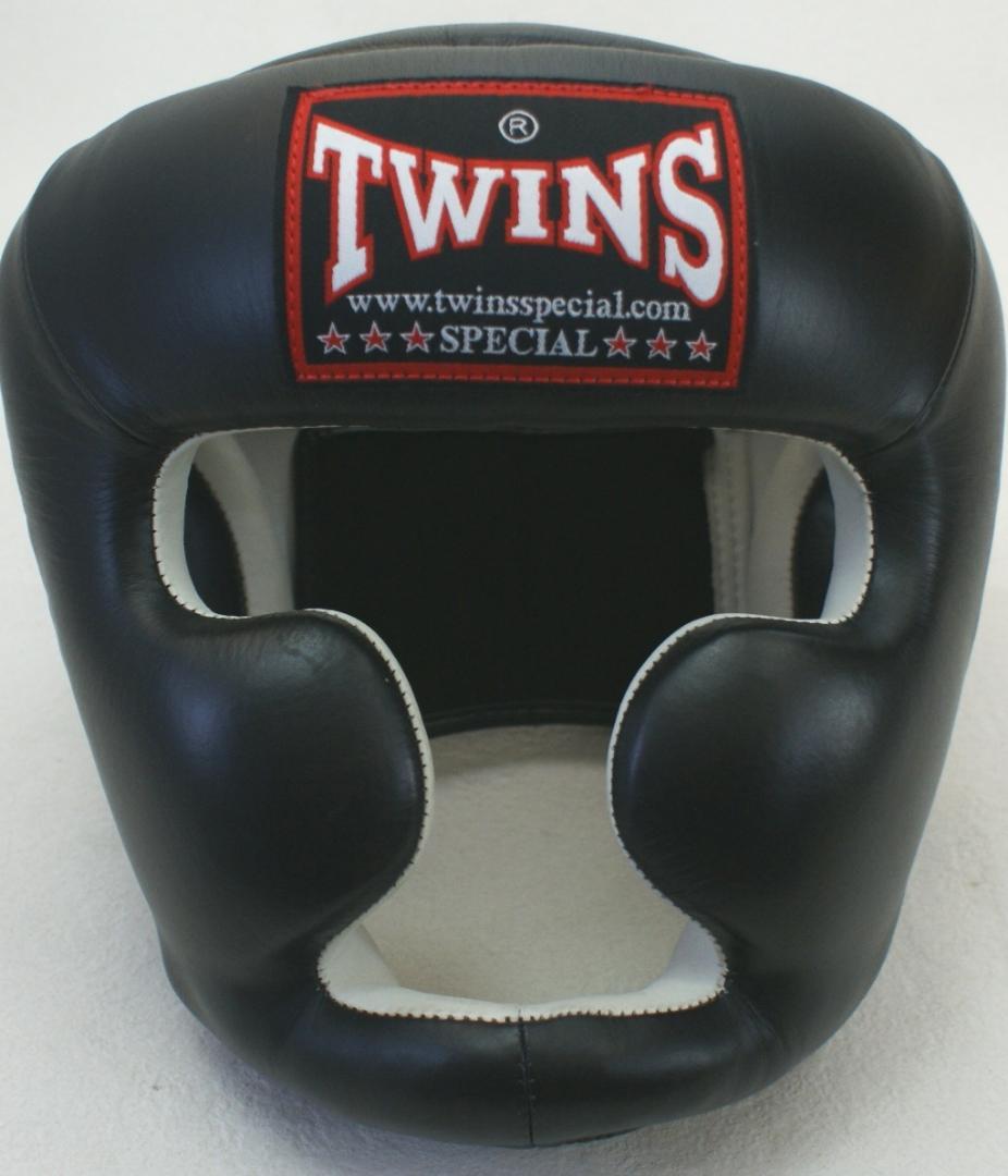TWINS ヘッドギア 黒 ヘッドガード ボクシング L