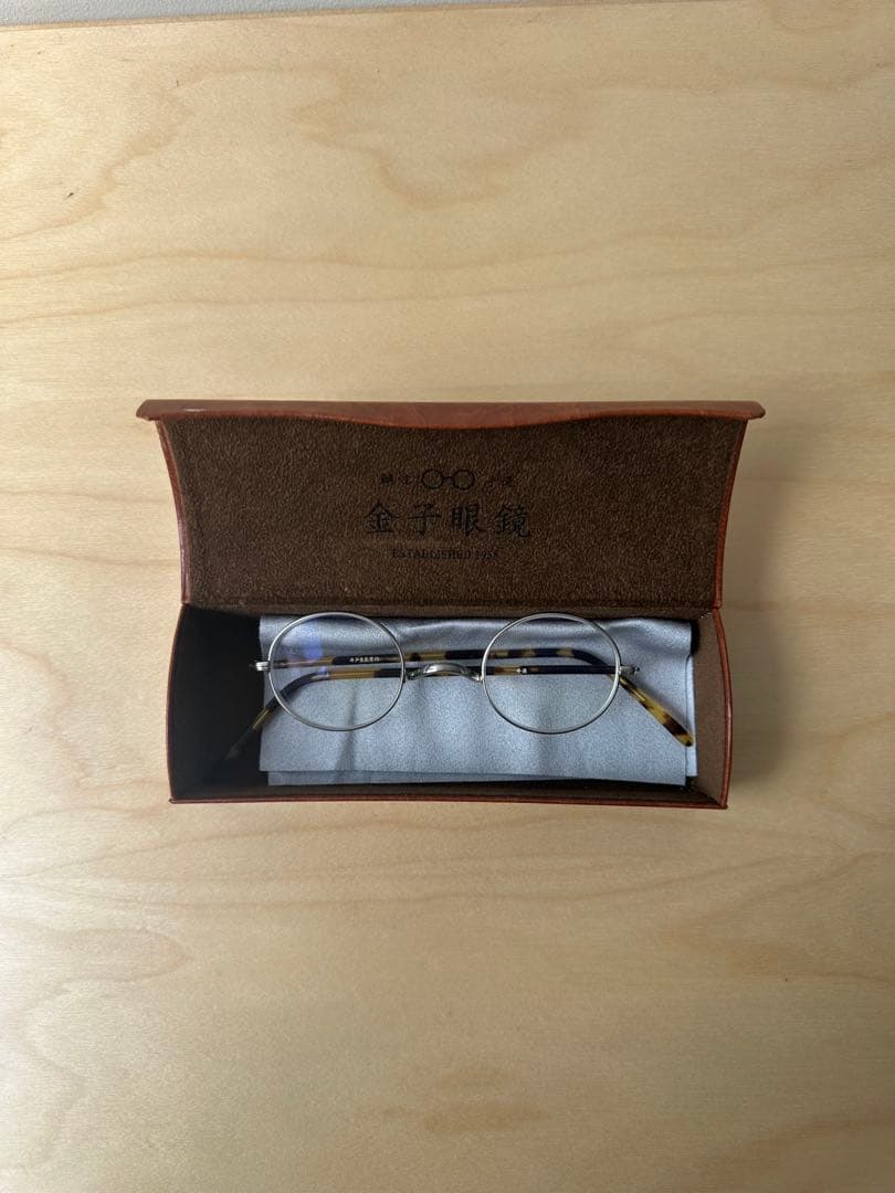 金子眼鏡　井戸多美男　シルバー　手造