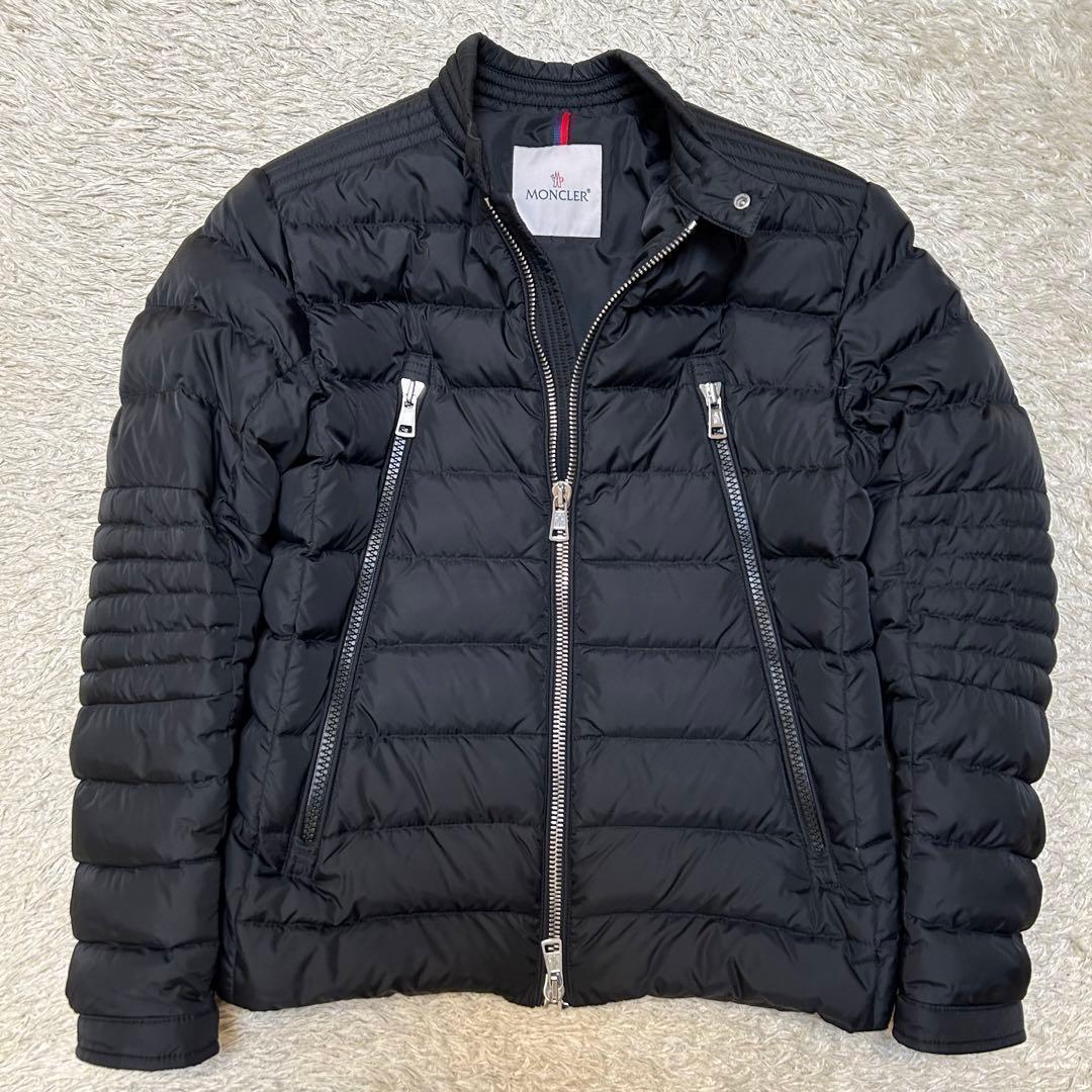 希少3XL モンクレール アミオット ブラック ダウンジャケット ライダース5