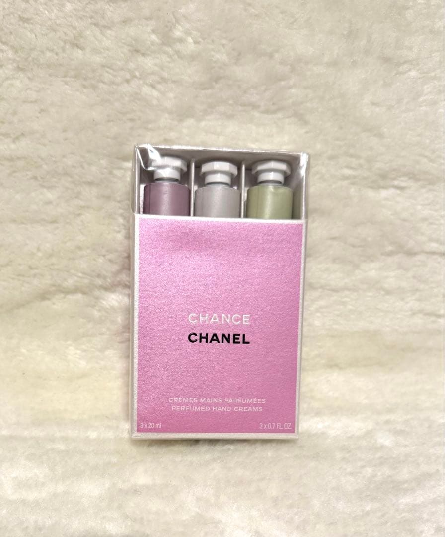 CHANEL ハンドクリーム３本セット　チャンスクレームマン