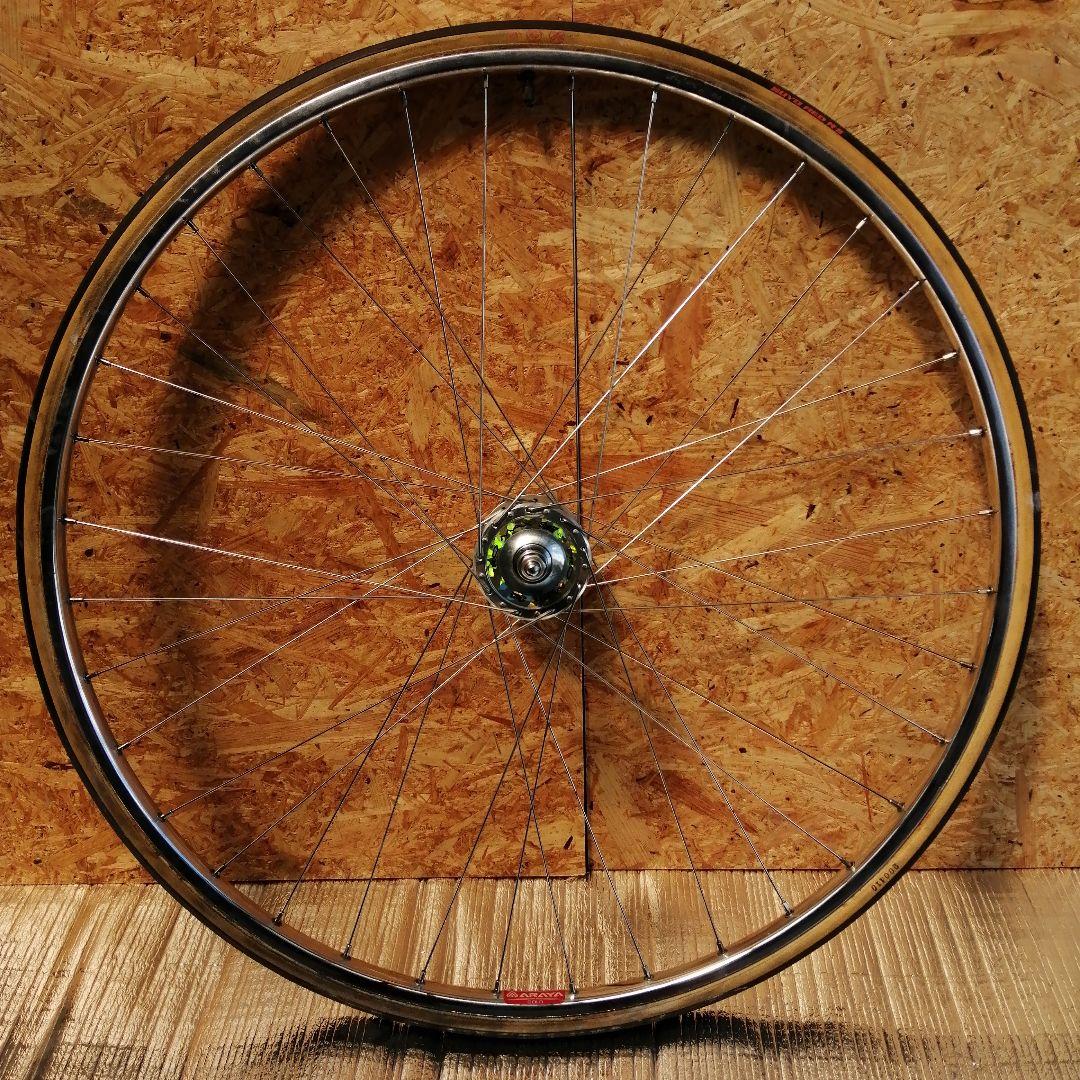 サンツアーハブ　トラックレーサー　NJS認定 前後車輪