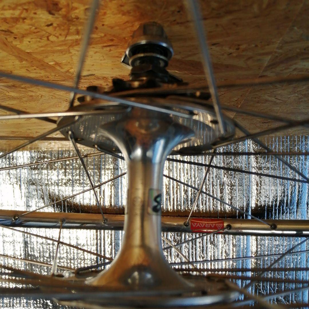 サンツアーハブ　トラックレーサー　NJS認定 前後車輪