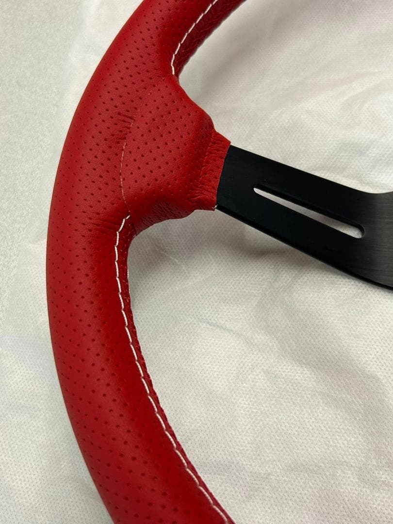 み*)様 ステアリング レッド 35cm未使用 USDM JDM シビック ZN