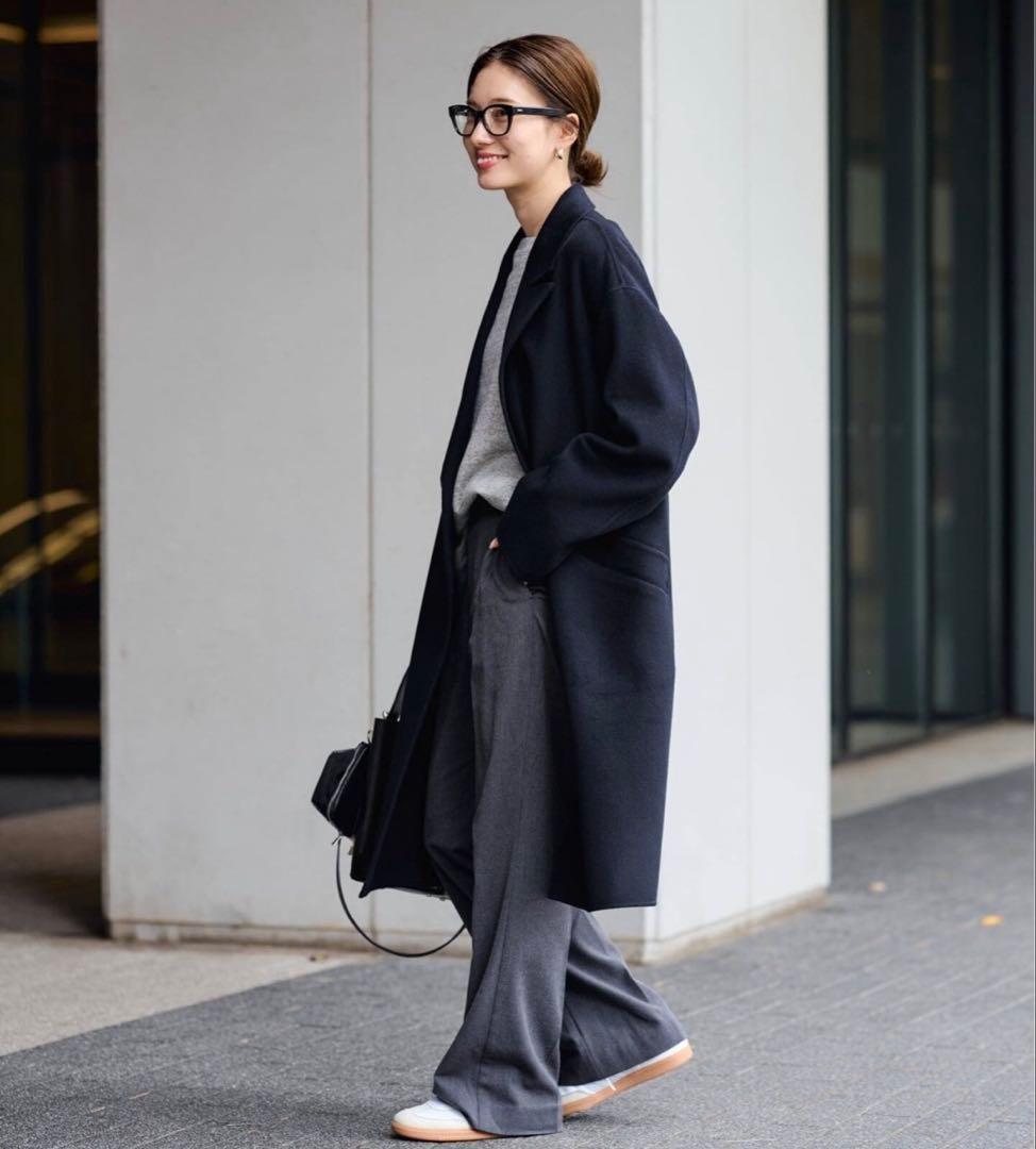 【新品未使用】25.12.22購入FRAMeWORK ダブルブレストコート 38