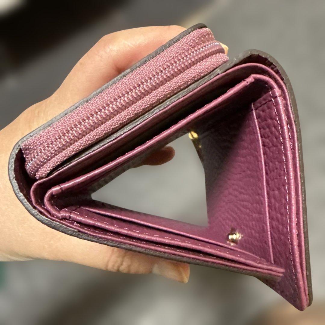 ATAO パープルレザー長財布 ミリモ