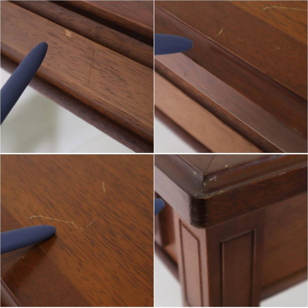 マルニ木工 地中海 サイドテーブル 引き出し付き アンティーク調 高級家具