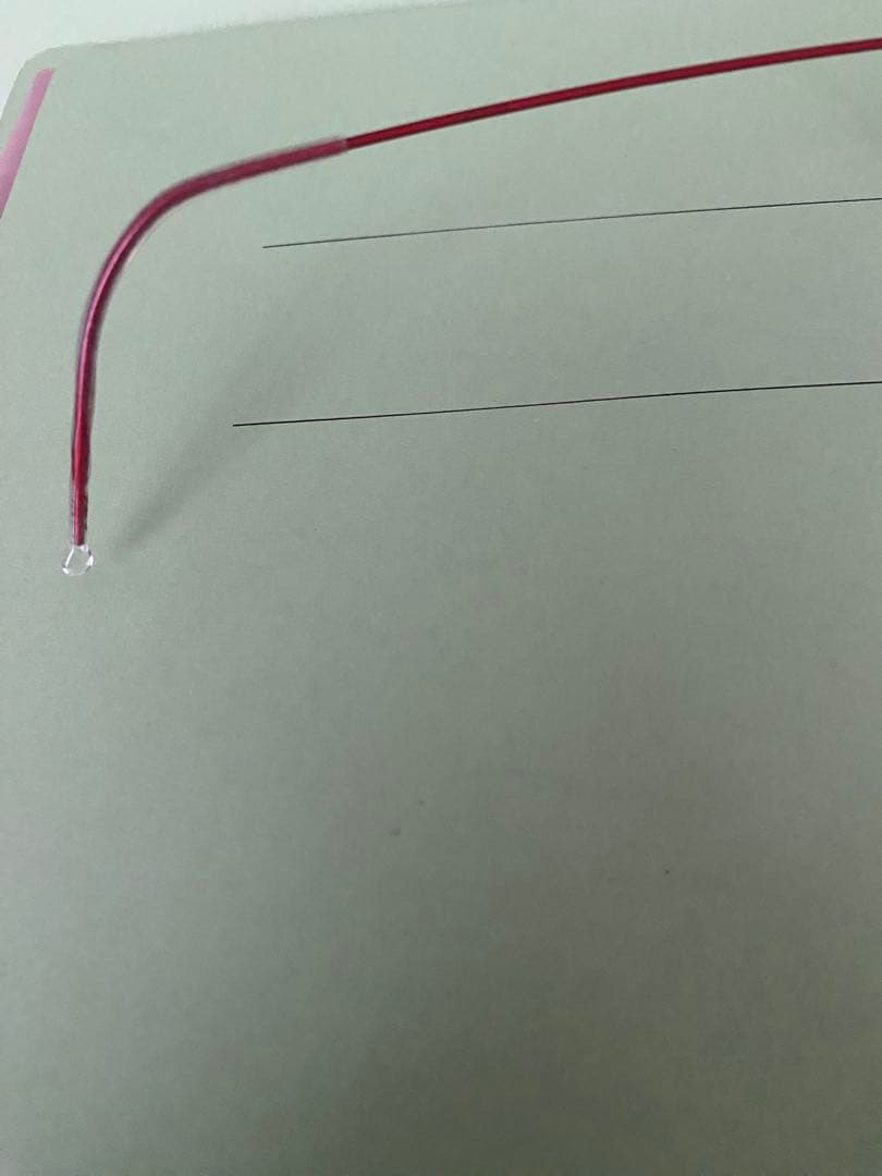 Lindberg クリアレッドファッションメガネ　ケース付き