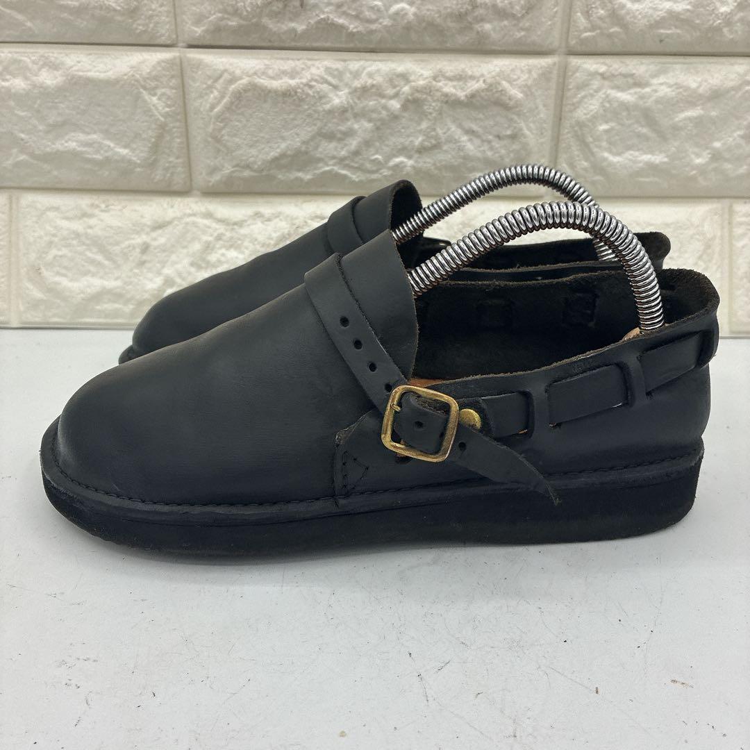 【美品】オーロラシューズ ミドルイングリッシュ 23.5 レザー ローファー 黒