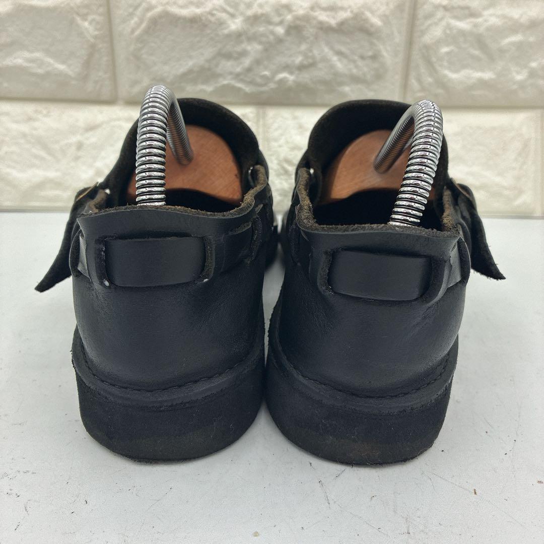 【美品】オーロラシューズ ミドルイングリッシュ 23.5 レザー ローファー 黒