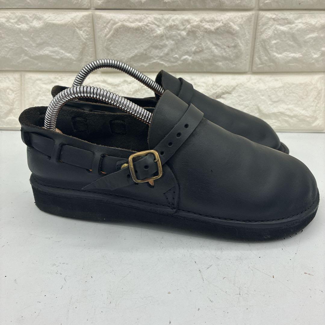 【美品】オーロラシューズ ミドルイングリッシュ 23.5 レザー ローファー 黒
